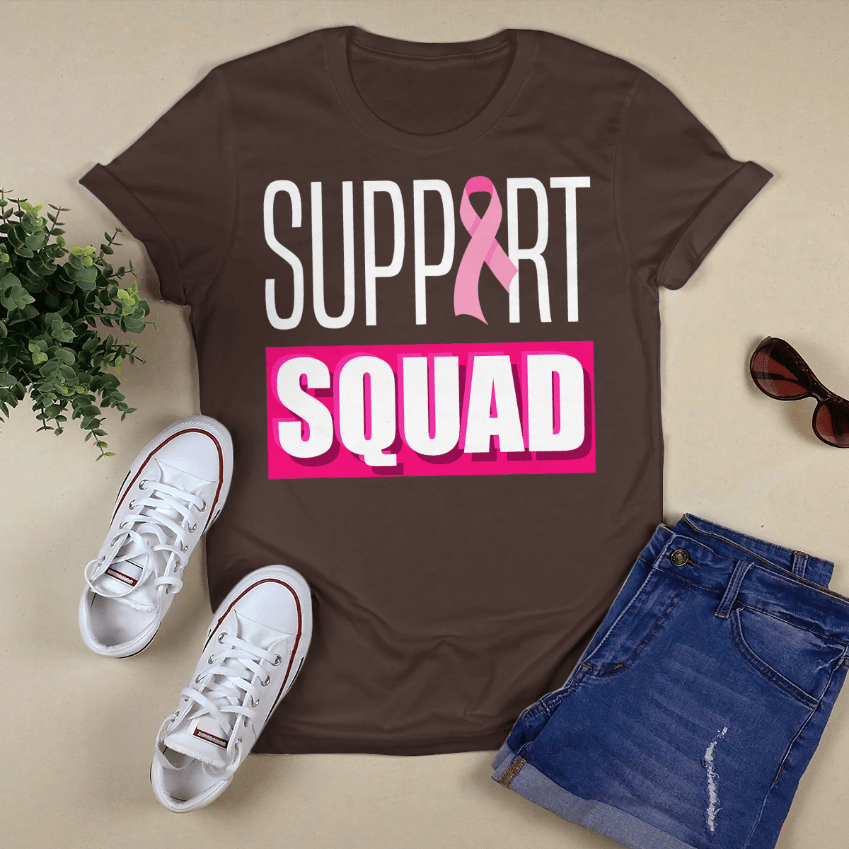 Breast Cancer Support Squad 2318 For Cancer Warriorr,Breast Cancer Support Shirt, Breast Cancer Awareness Gift