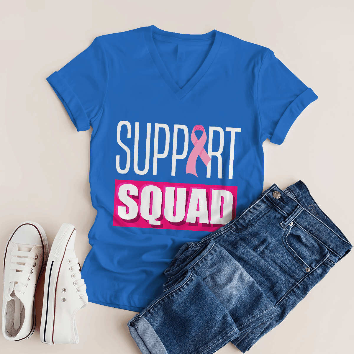Breast Cancer Support Squad 2318 For Cancer Warriorr,Breast Cancer Support Shirt, Breast Cancer Awareness Gift