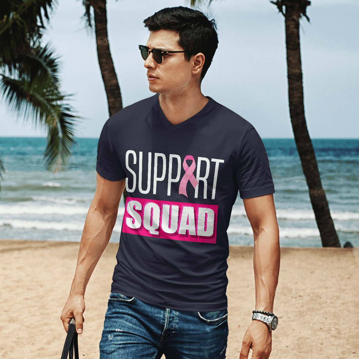 Breast Cancer Support Squad 2318 For Cancer Warriorr,Breast Cancer Support Shirt, Breast Cancer Awareness Gift