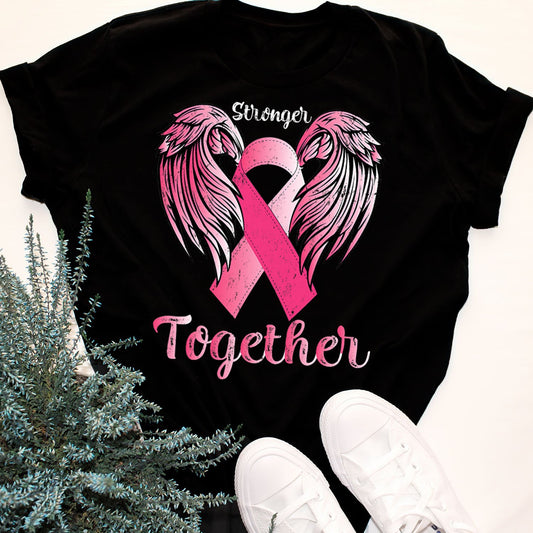 Stronger Together For Cancer Warriorr,Breast Cancer Support Shirt, Breast Cancer Awareness Gift