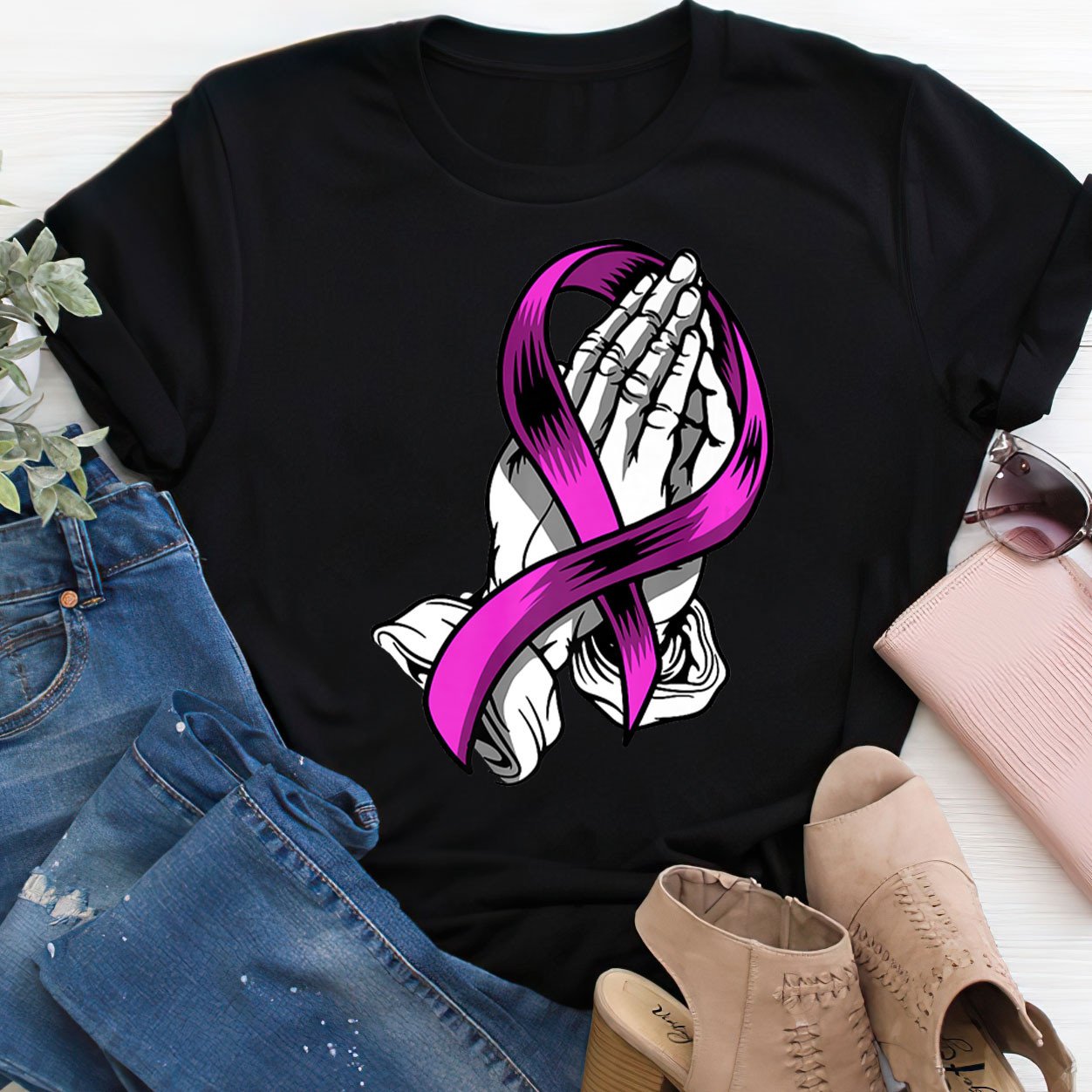 Breast Cancer Prayer For Cancer Warriorr,Breast Cancer Support Shirt, Breast Cancer Awareness Gift