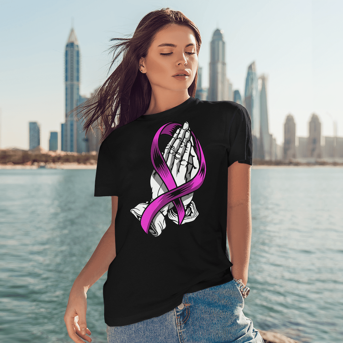 Breast Cancer Prayer For Cancer Warriorr,Breast Cancer Support Shirt, Breast Cancer Awareness Gift