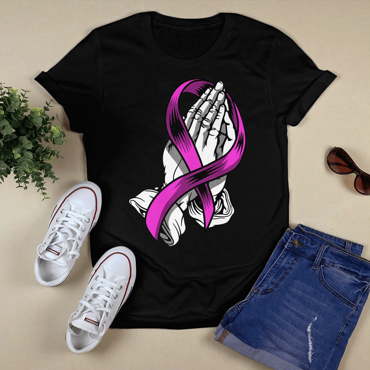 Breast Cancer Prayer For Cancer Warriorr,Breast Cancer Support Shirt, Breast Cancer Awareness Gift