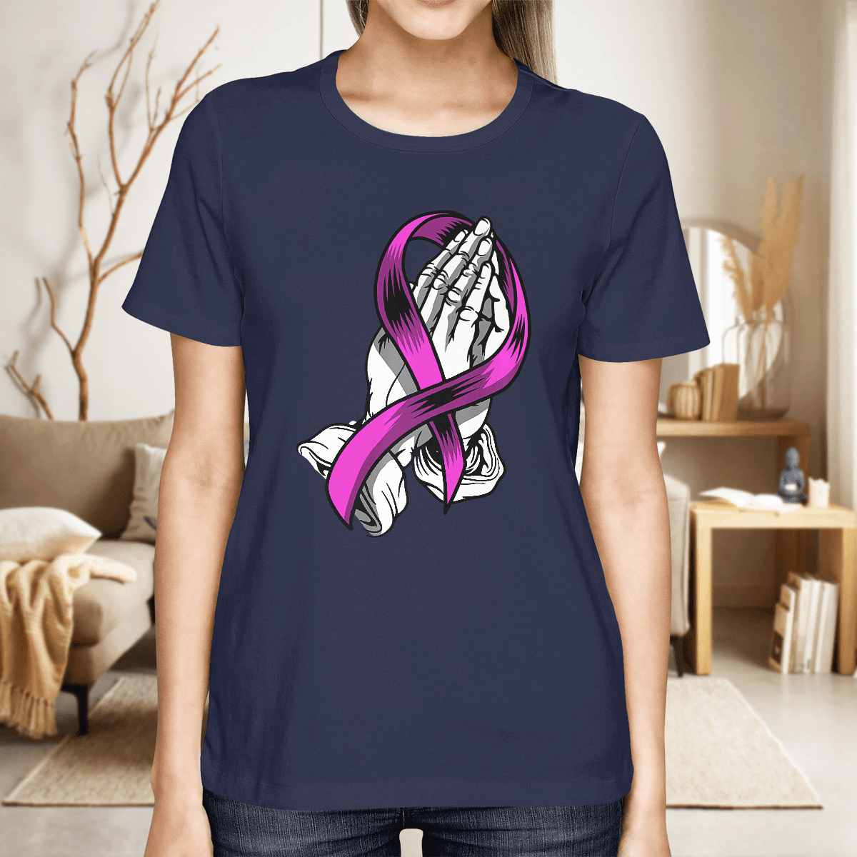 Breast Cancer Prayer For Cancer Warriorr,Breast Cancer Support Shirt, Breast Cancer Awareness Gift