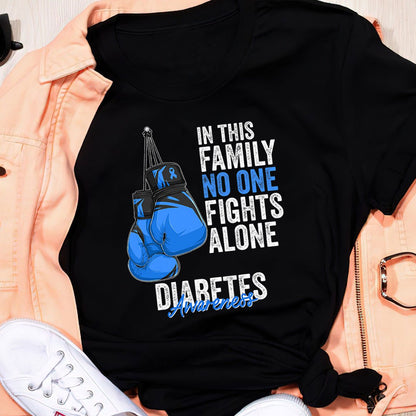We Wear Blue Diabetes Awareness Shirt, Diabetes Survivor Support Shirt, Gift For Diabetic, Diabetes Awareness Month