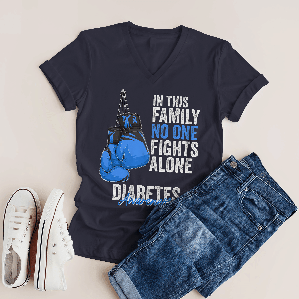 We Wear Blue Diabetes Awareness Shirt, Diabetes Survivor Support Shirt, Gift For Diabetic, Diabetes Awareness Month