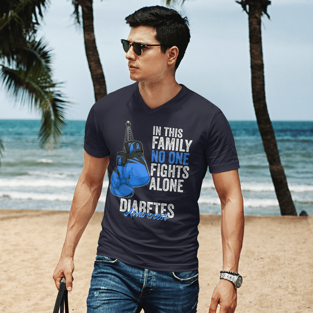 We Wear Blue Diabetes Awareness Shirt, Diabetes Survivor Support Shirt, Gift For Diabetic, Diabetes Awareness Month