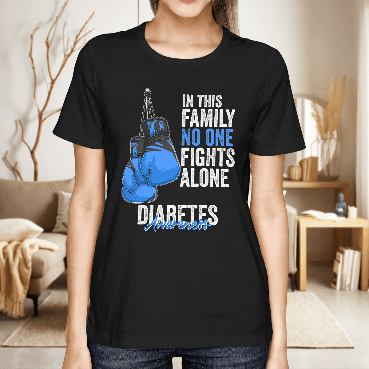 We Wear Blue Diabetes Awareness Shirt, Diabetes Survivor Support Shirt, Gift For Diabetic, Diabetes Awareness Month
