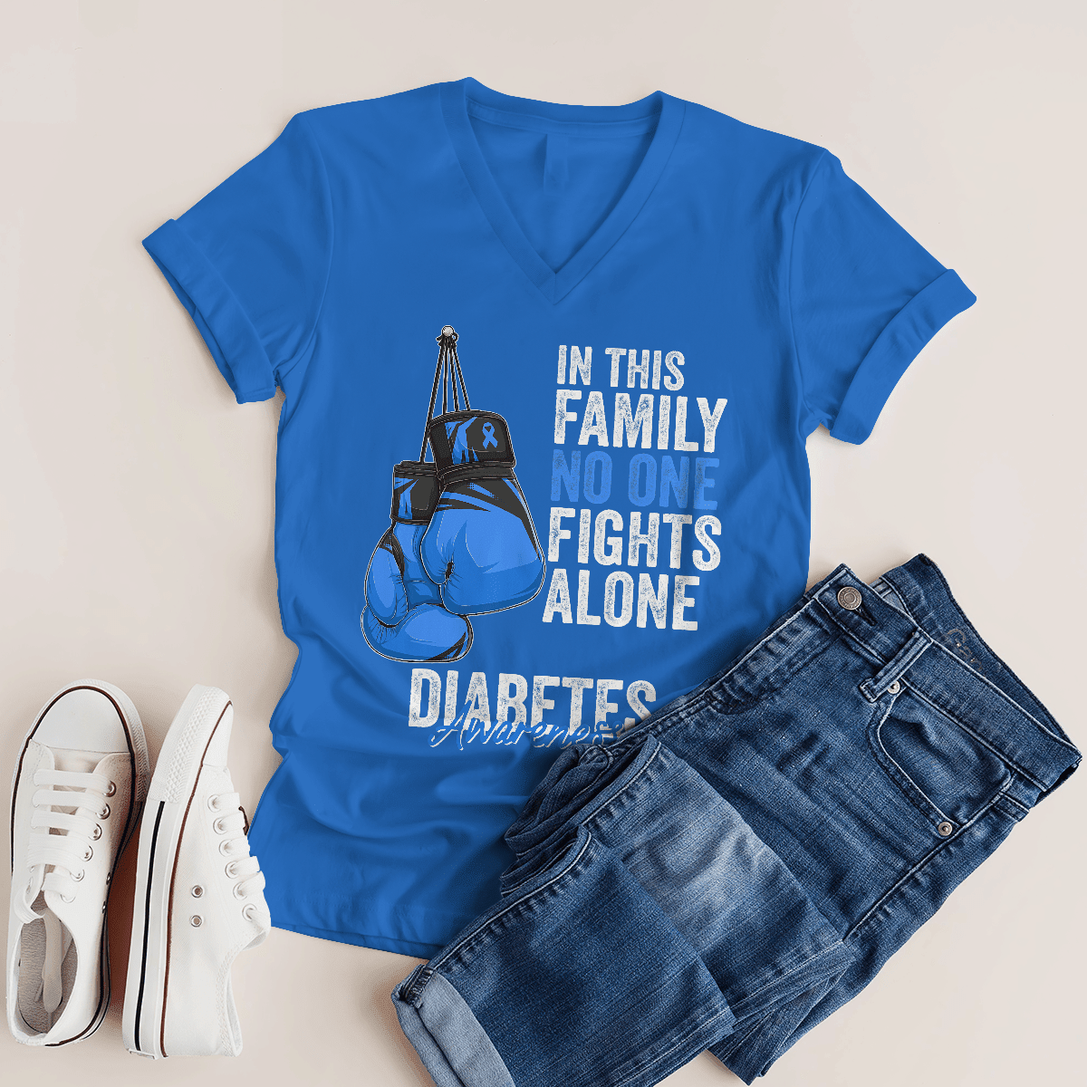 We Wear Blue Diabetes Awareness Shirt, Diabetes Survivor Support Shirt, Gift For Diabetic, Diabetes Awareness Month
