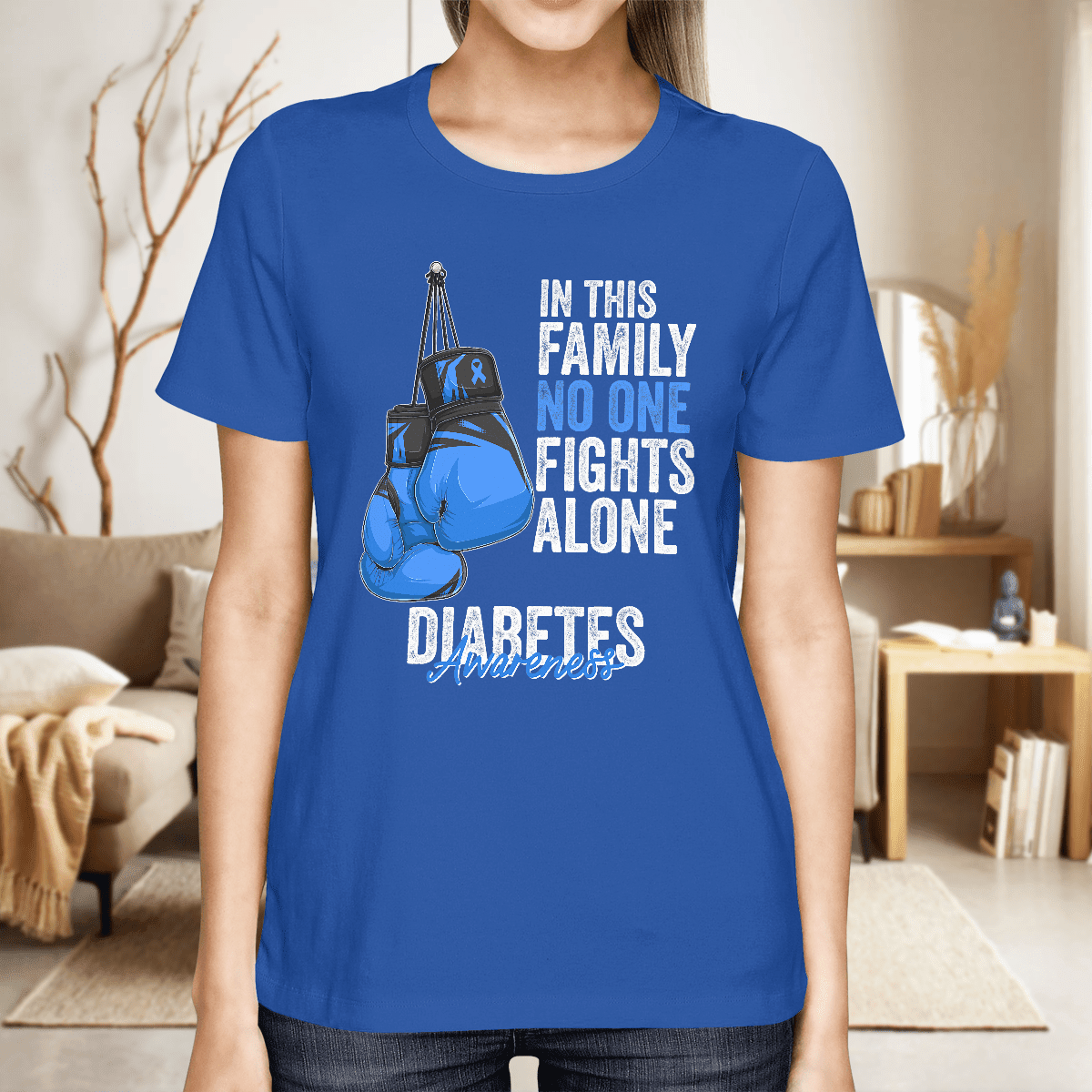 We Wear Blue Diabetes Awareness Shirt, Diabetes Survivor Support Shirt, Gift For Diabetic, Diabetes Awareness Month