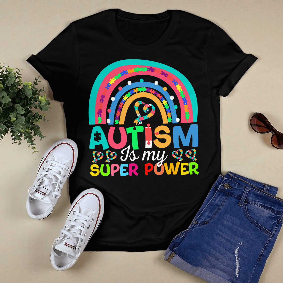 Autism Is My Super Power 2319 The Autism T-Shirt, Gift for People with Depression,