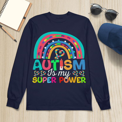 Autism Is My Super Power 2319 The Autism T-Shirt, Gift for People with Depression,