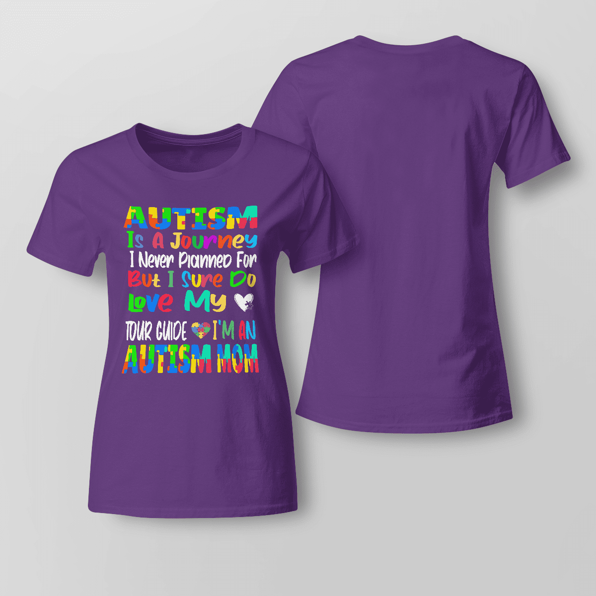 Autism Is A Journey 2319 The Autism T-Shirt, Gift for People with Depression,