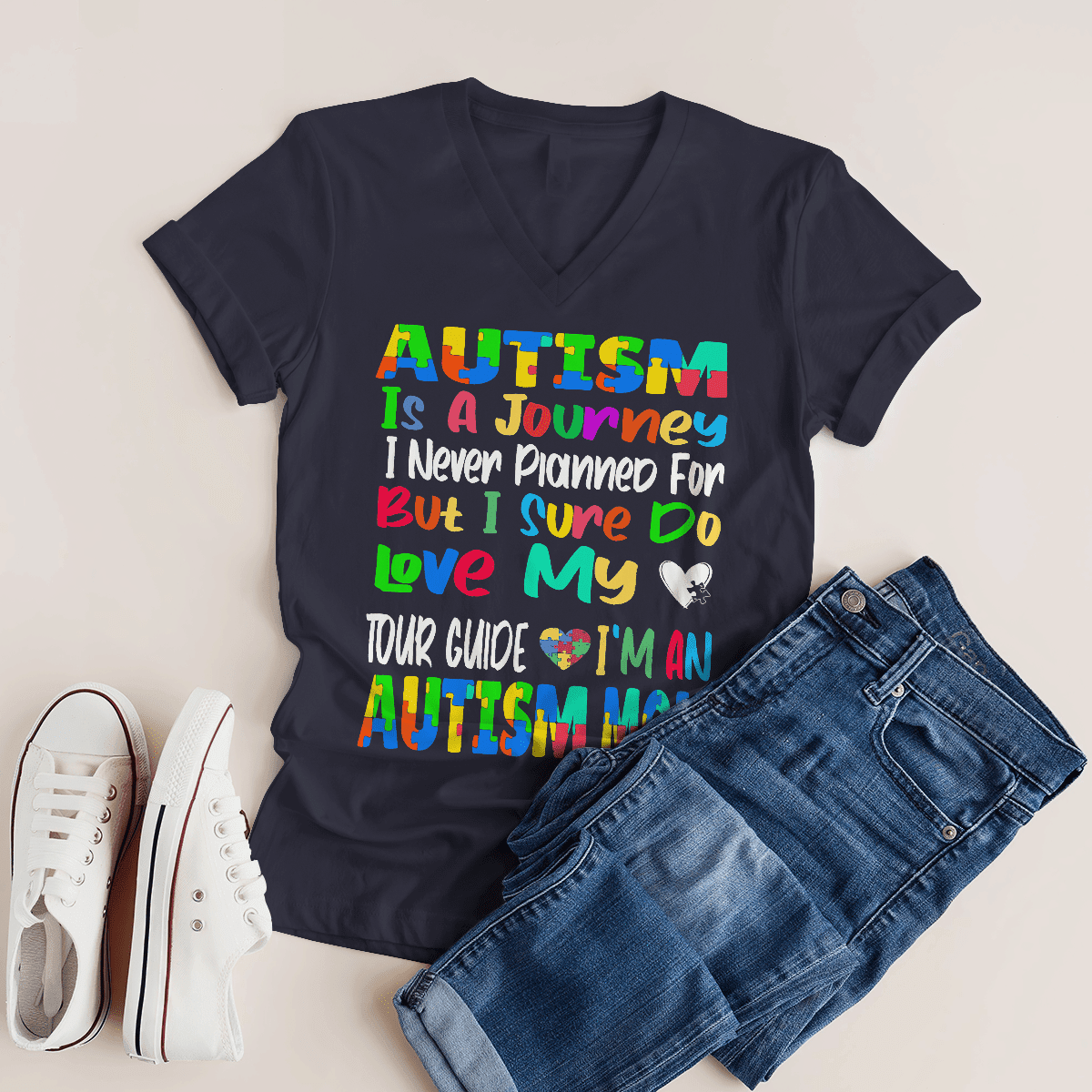 Autism Is A Journey 2319 The Autism T-Shirt, Gift for People with Depression,