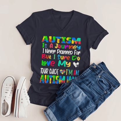 Autism Is A Journey 2319 The Autism T-Shirt, Gift for People with Depression,
