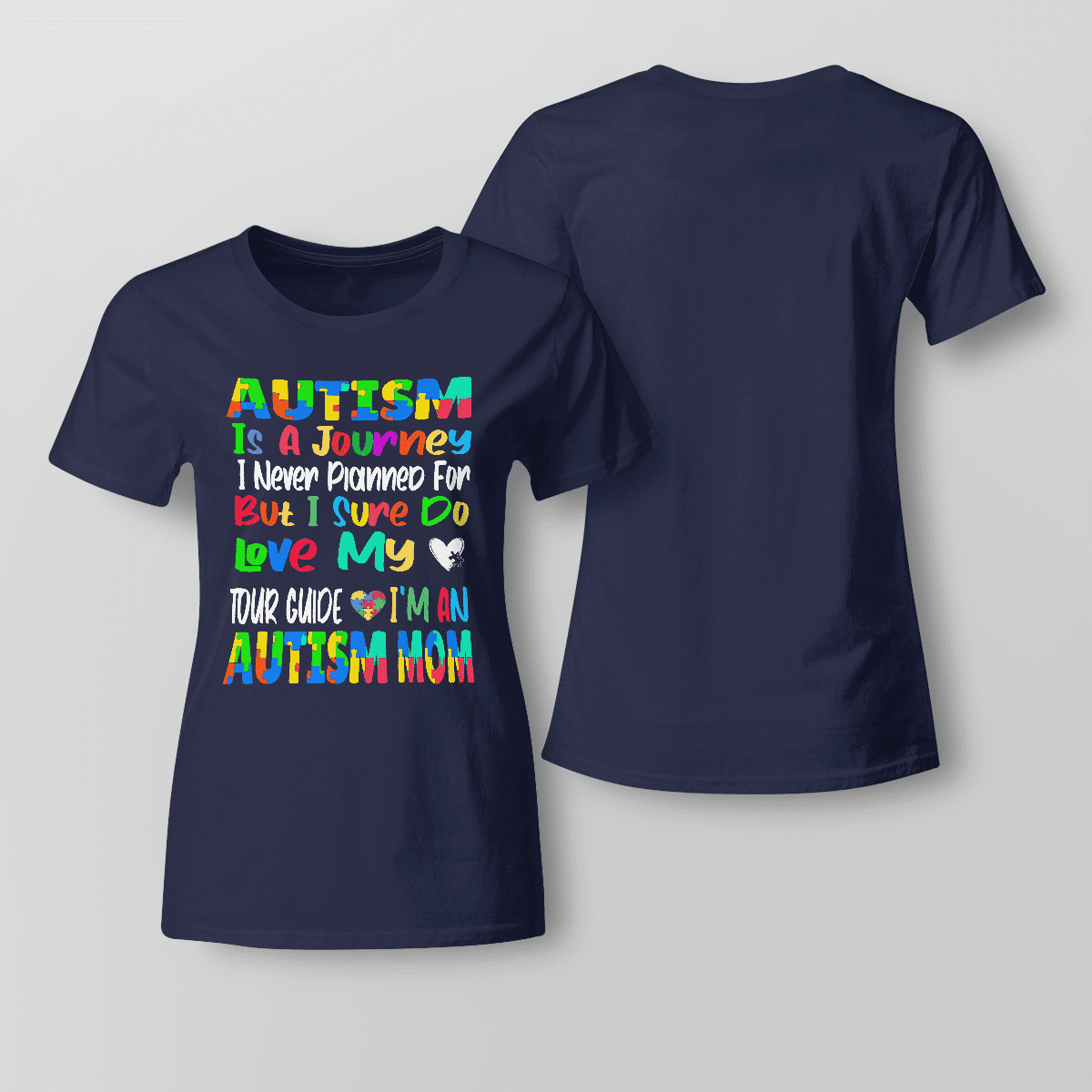 Autism Is A Journey 2319 The Autism T-Shirt, Gift for People with Depression,