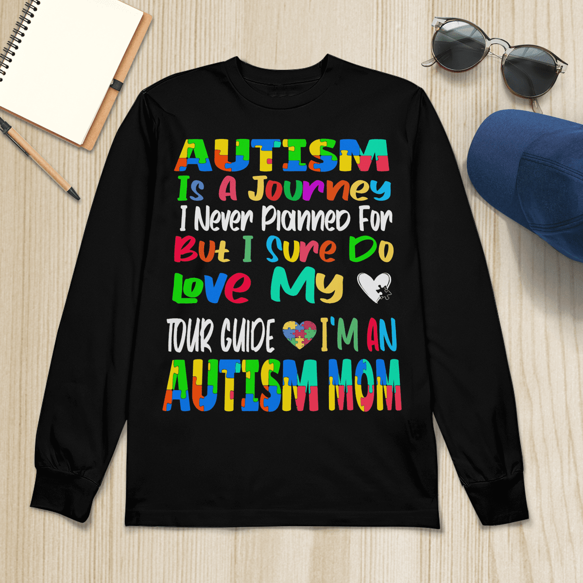 Autism Is A Journey 2319 The Autism T-Shirt, Gift for People with Depression,