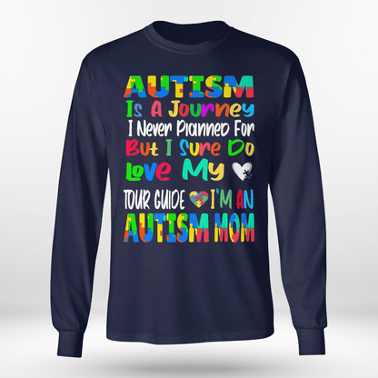 Autism Is A Journey 2319 The Autism T-Shirt, Gift for People with Depression,