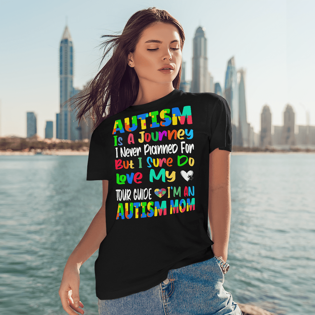 Autism Is A Journey 2319 The Autism T-Shirt, Gift for People with Depression,