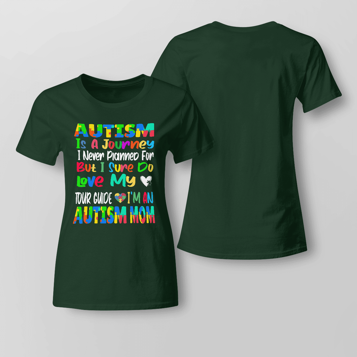 Autism Is A Journey 2319 The Autism T-Shirt, Gift for People with Depression,