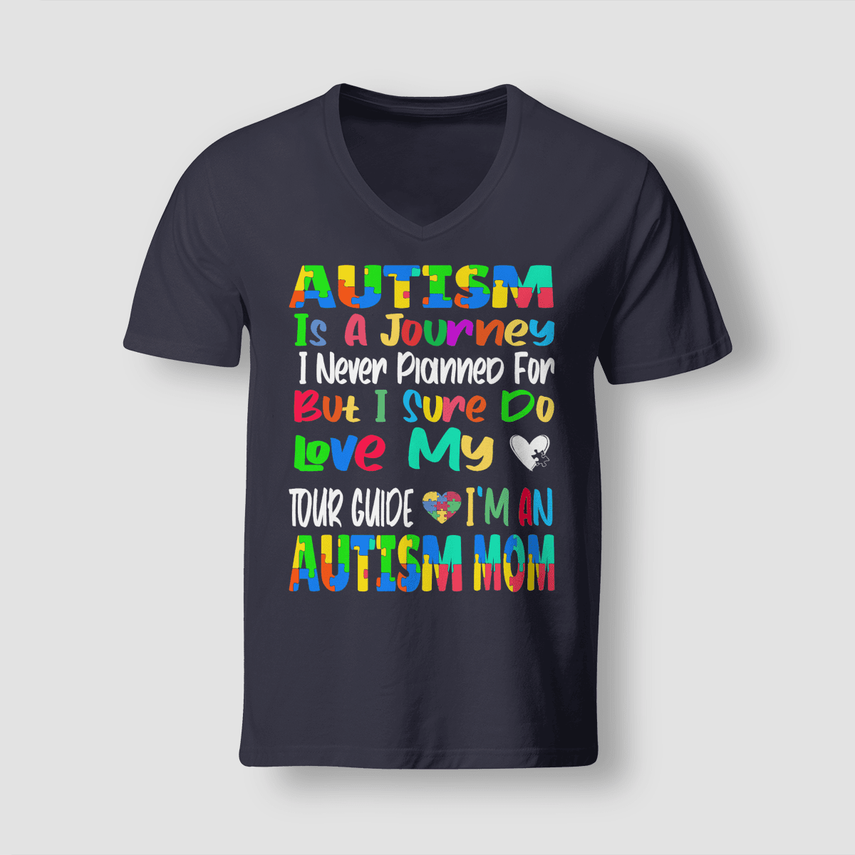 Autism Is A Journey 2319 The Autism T-Shirt, Gift for People with Depression,