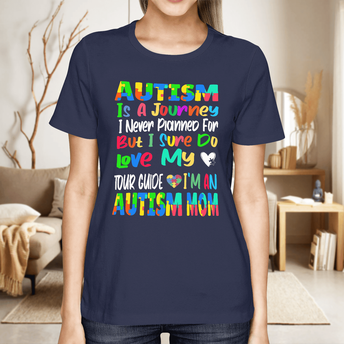 Autism Is A Journey 2319 The Autism T-Shirt, Gift for People with Depression,