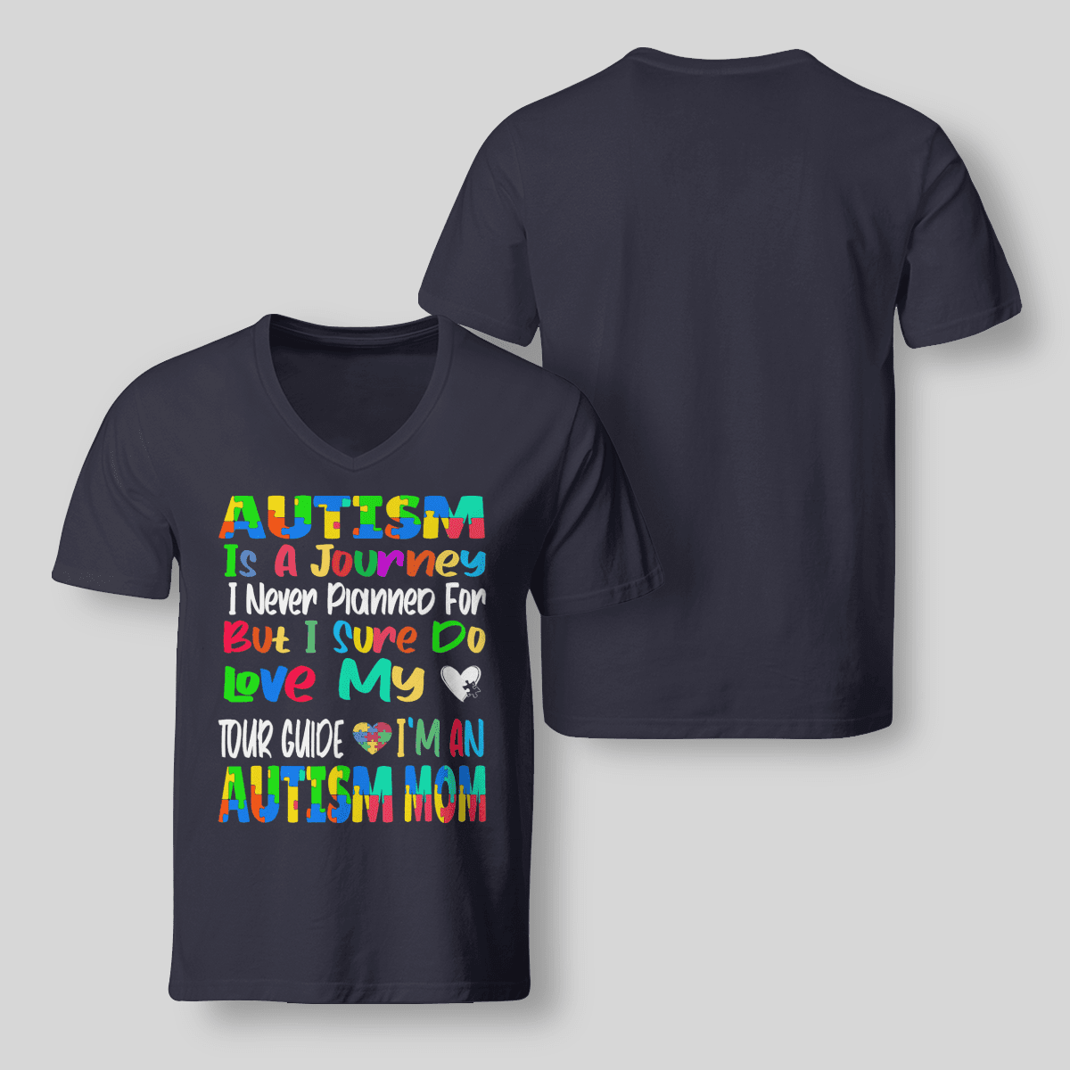 Autism Is A Journey 2319 The Autism T-Shirt, Gift for People with Depression,