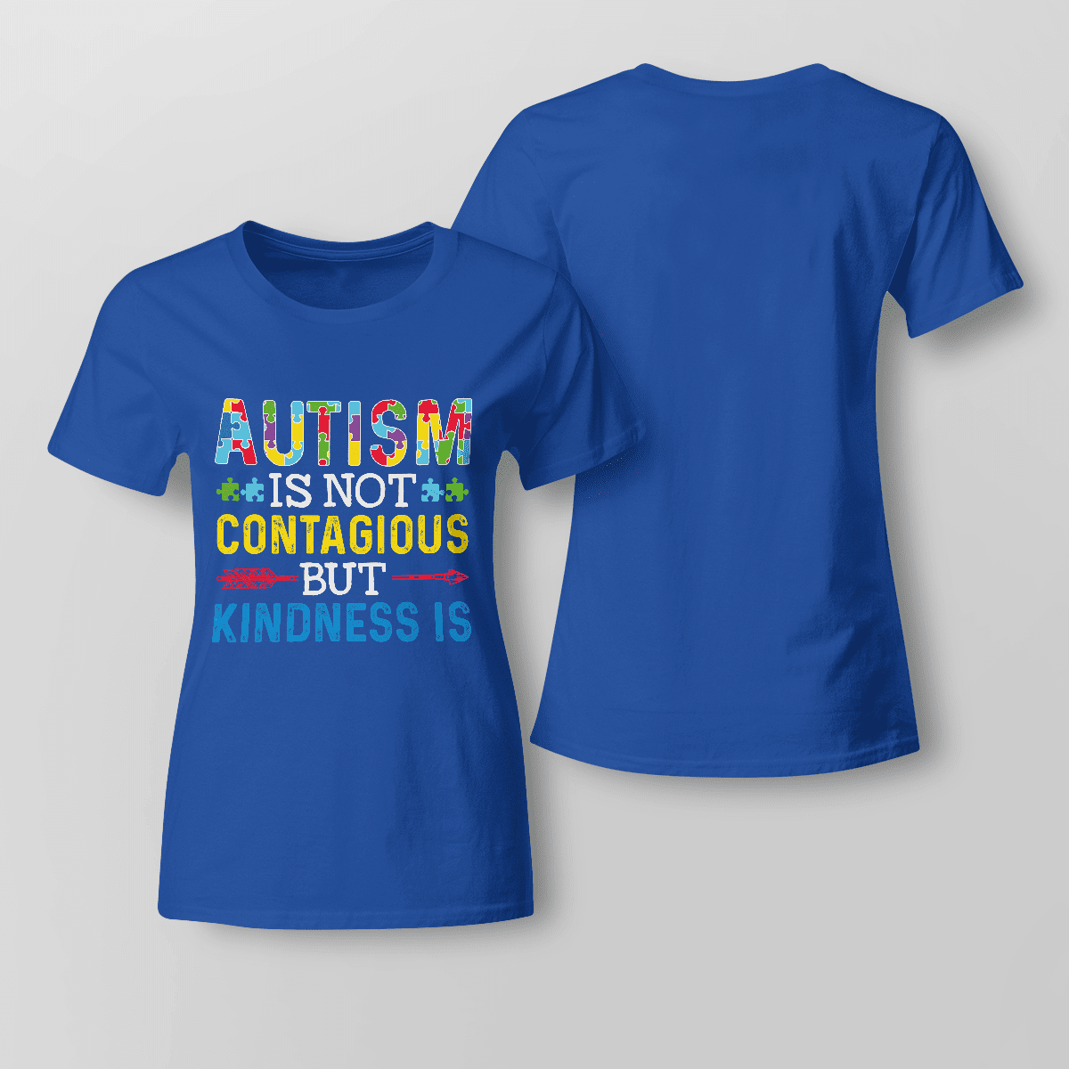 Autism Is Not Contagious 2319 The Autism T-Shirt, Gift for People with Depression,