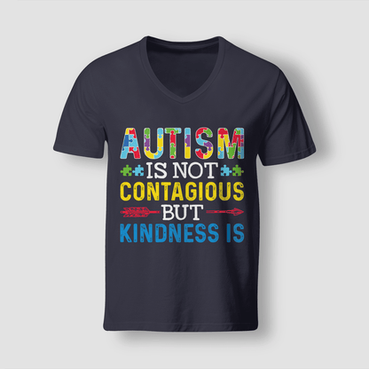 Autism Is Not Contagious 2319 The Autism T-Shirt, Gift for People with Depression,