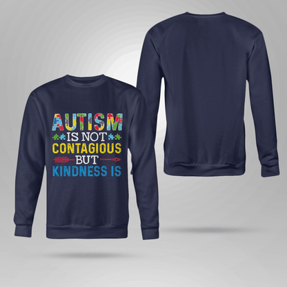 Autism Is Not Contagious 2319 The Autism T-Shirt, Gift for People with Depression,