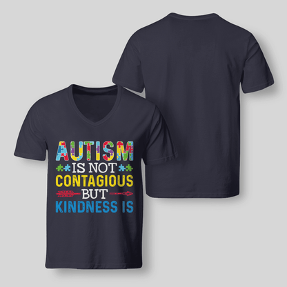 Autism Is Not Contagious 2319 The Autism T-Shirt, Gift for People with Depression,