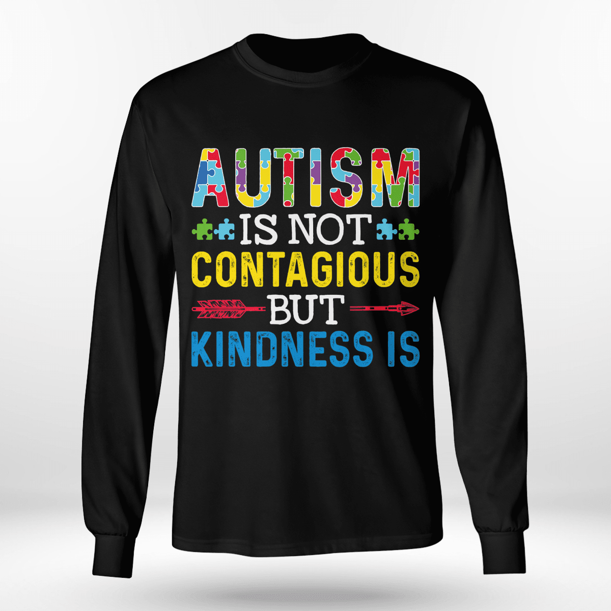 Autism Is Not Contagious 2319 The Autism T-Shirt, Gift for People with Depression,