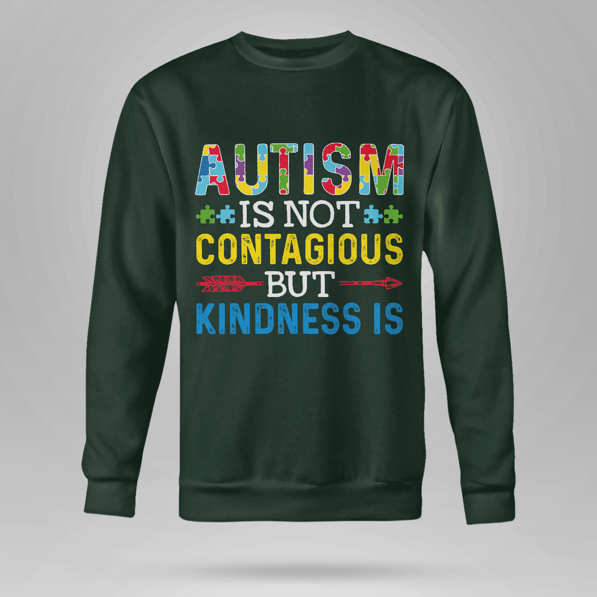 Autism Is Not Contagious 2319 The Autism T-Shirt, Gift for People with Depression,