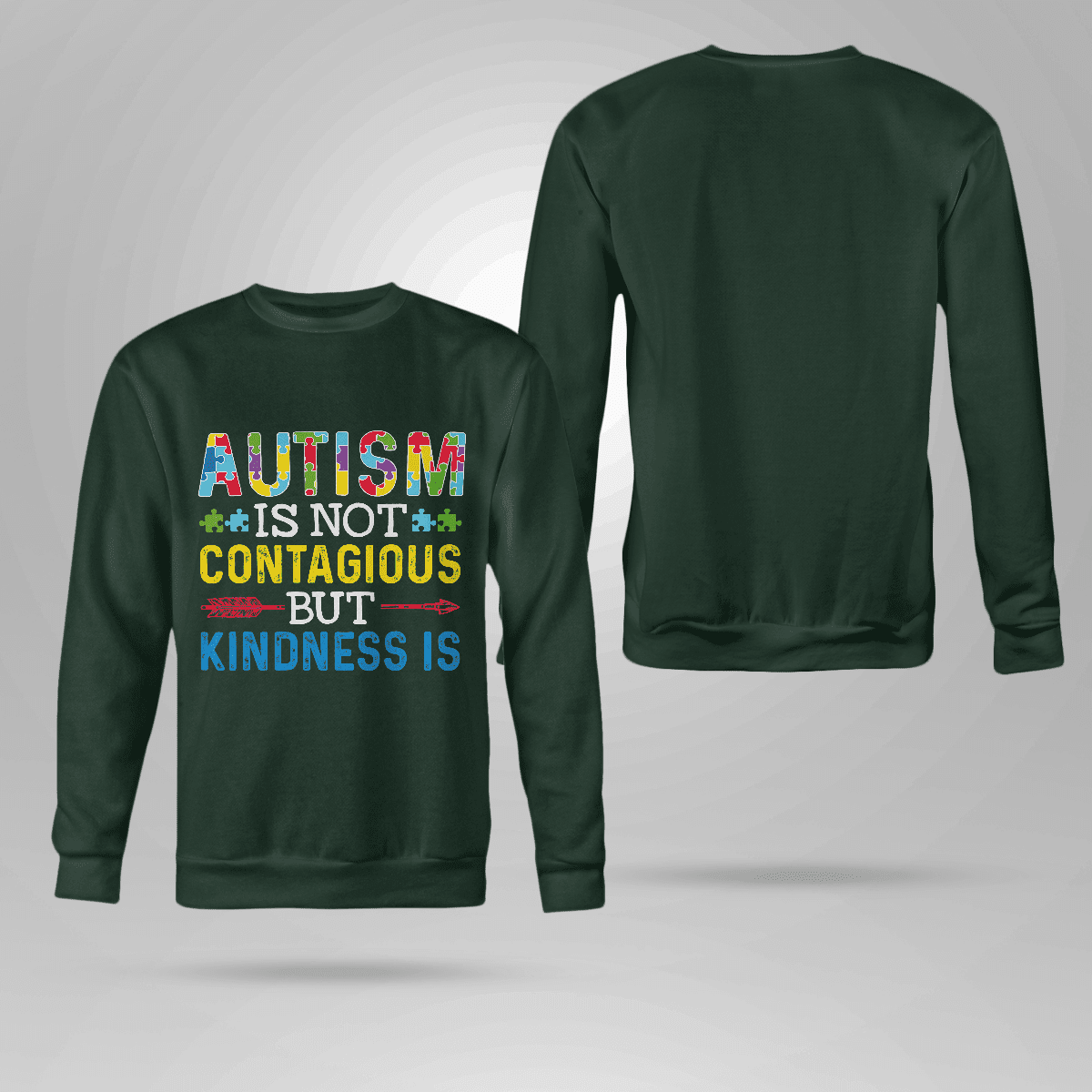 Autism Is Not Contagious 2319 The Autism T-Shirt, Gift for People with Depression,