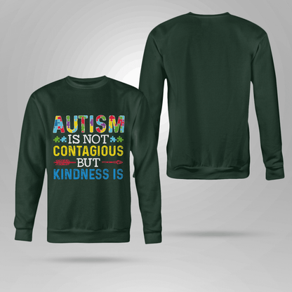 Autism Is Not Contagious 2319 The Autism T-Shirt, Gift for People with Depression,