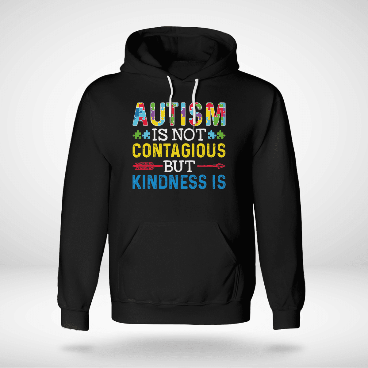 Autism Is Not Contagious 2319 The Autism T-Shirt, Gift for People with Depression,