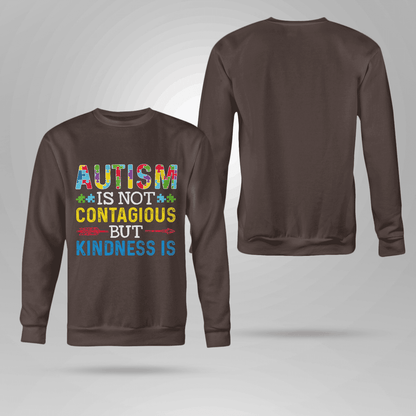 Autism Is Not Contagious 2319 The Autism T-Shirt, Gift for People with Depression,