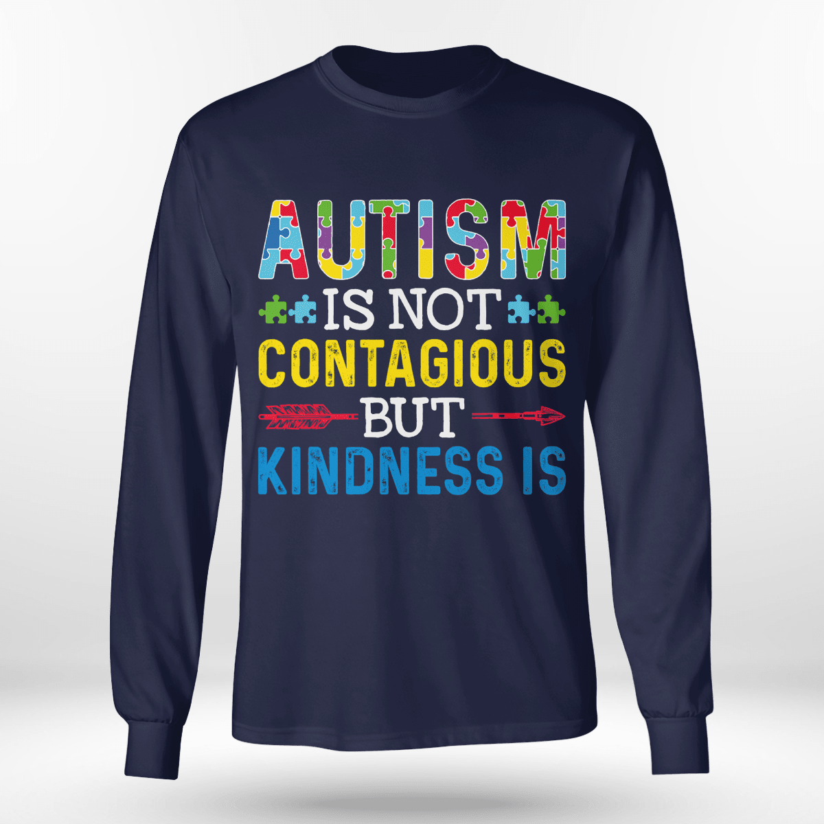 Autism Is Not Contagious 2319 The Autism T-Shirt, Gift for People with Depression,