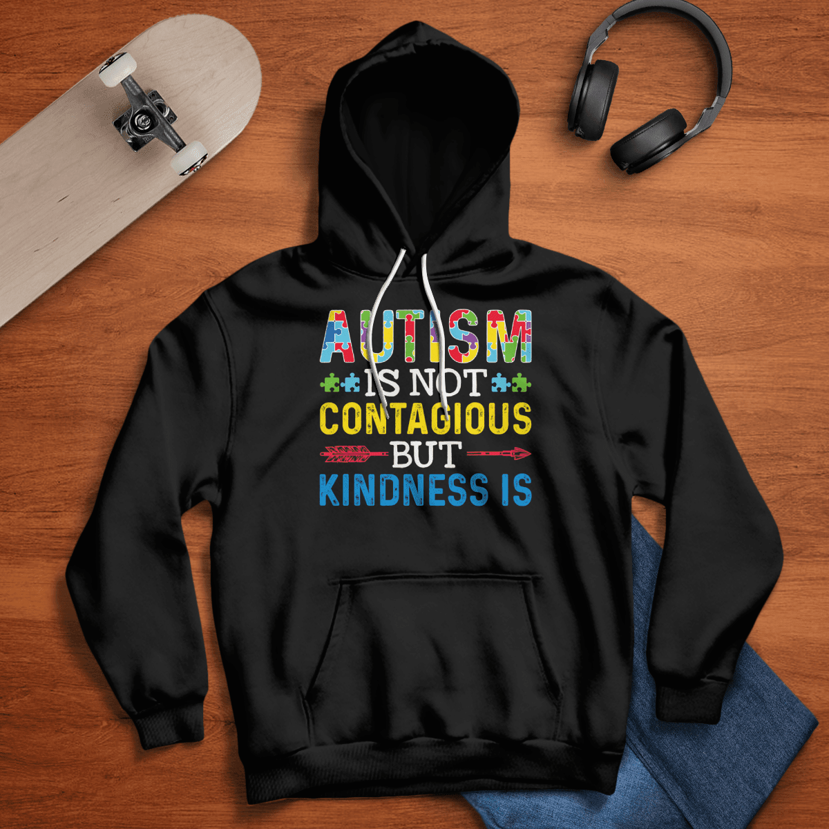 Autism Is Not Contagious 2319 The Autism T-Shirt, Gift for People with Depression,