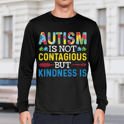 Autism Is Not Contagious 2319 The Autism T-Shirt, Gift for People with Depression,