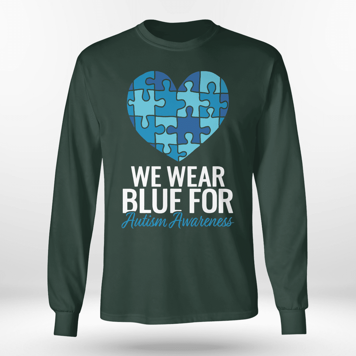 We Wear Blue The Autism T-Shirt, Gift for People with Depression,