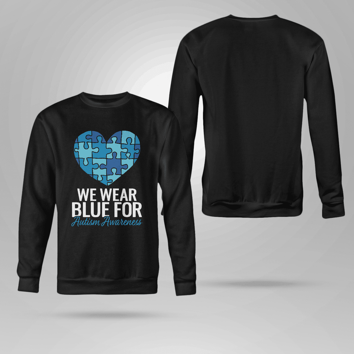 We Wear Blue The Autism T-Shirt, Gift for People with Depression,
