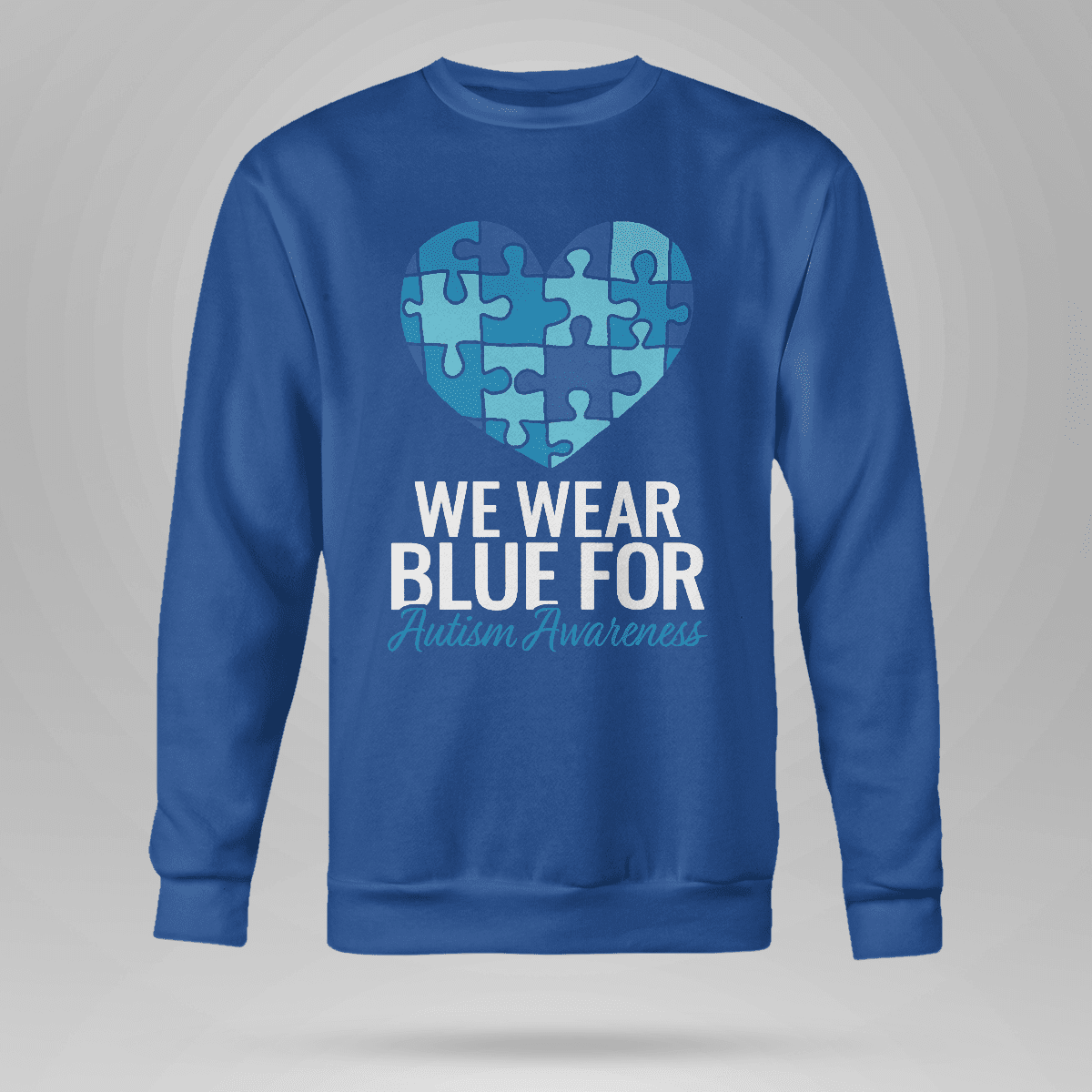 We Wear Blue The Autism T-Shirt, Gift for People with Depression,