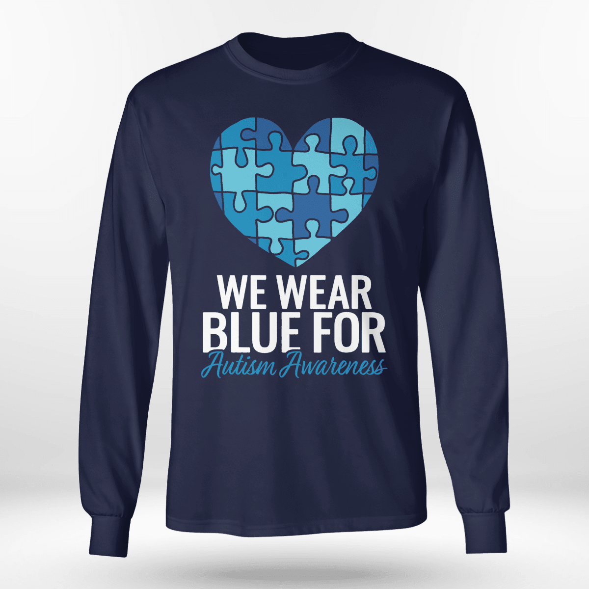 We Wear Blue The Autism T-Shirt, Gift for People with Depression,