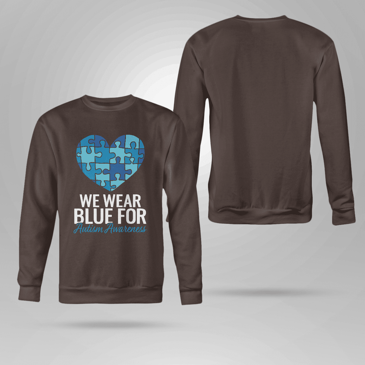 We Wear Blue The Autism T-Shirt, Gift for People with Depression,