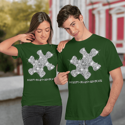 Act - Adapt - Advocate The Autism T-Shirt, Gift for People with Depression,
