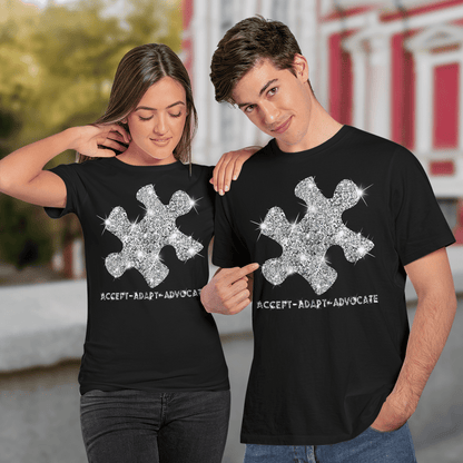 Act - Adapt - Advocate The Autism T-Shirt, Gift for People with Depression,