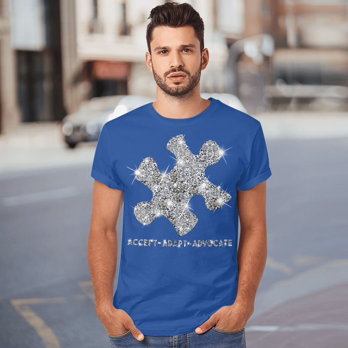 Act - Adapt - Advocate The Autism T-Shirt, Gift for People with Depression,