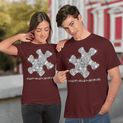 Act - Adapt - Advocate The Autism T-Shirt, Gift for People with Depression,