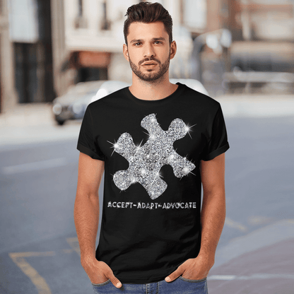 Act - Adapt - Advocate The Autism T-Shirt, Gift for People with Depression,